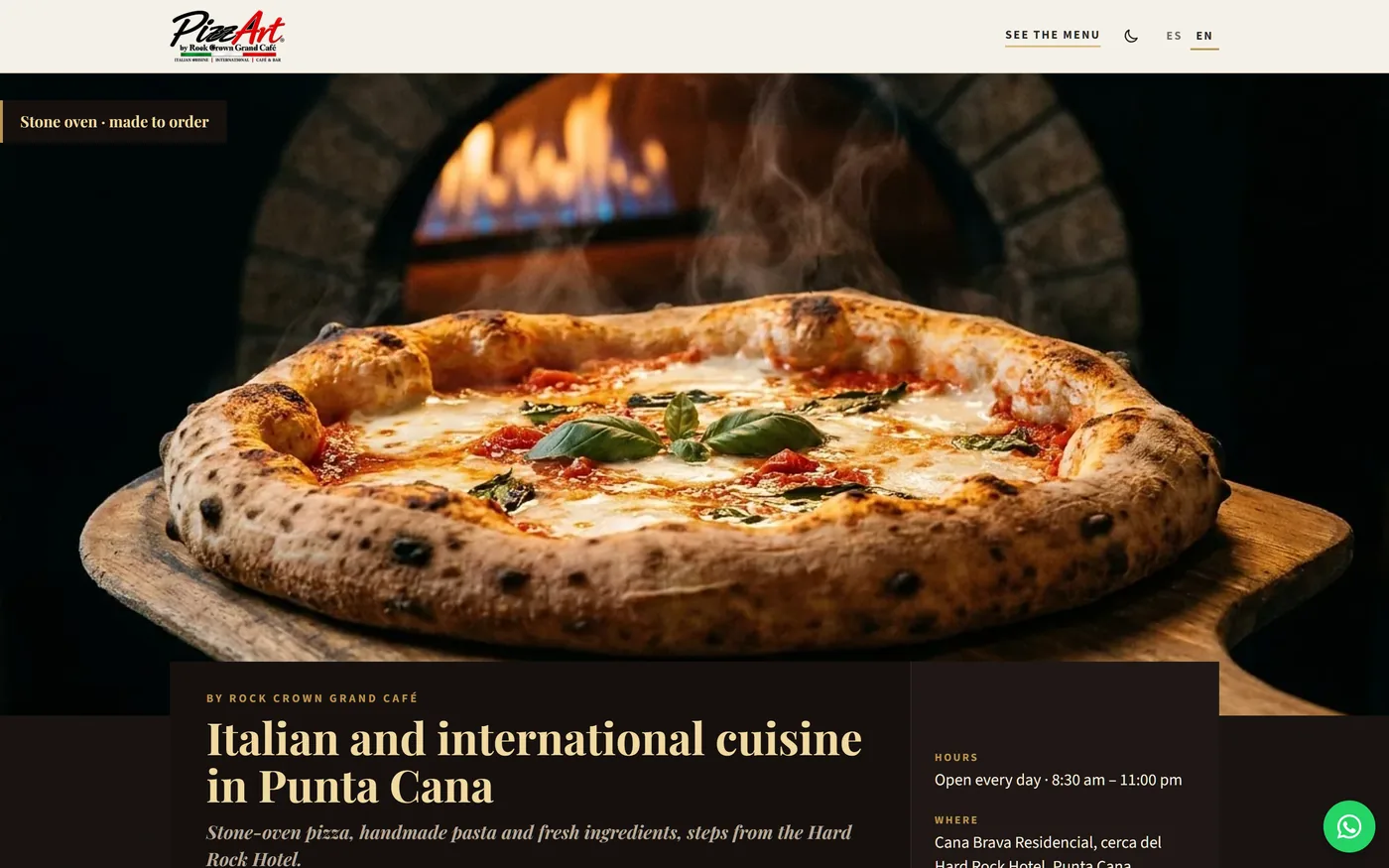 PizzArt website